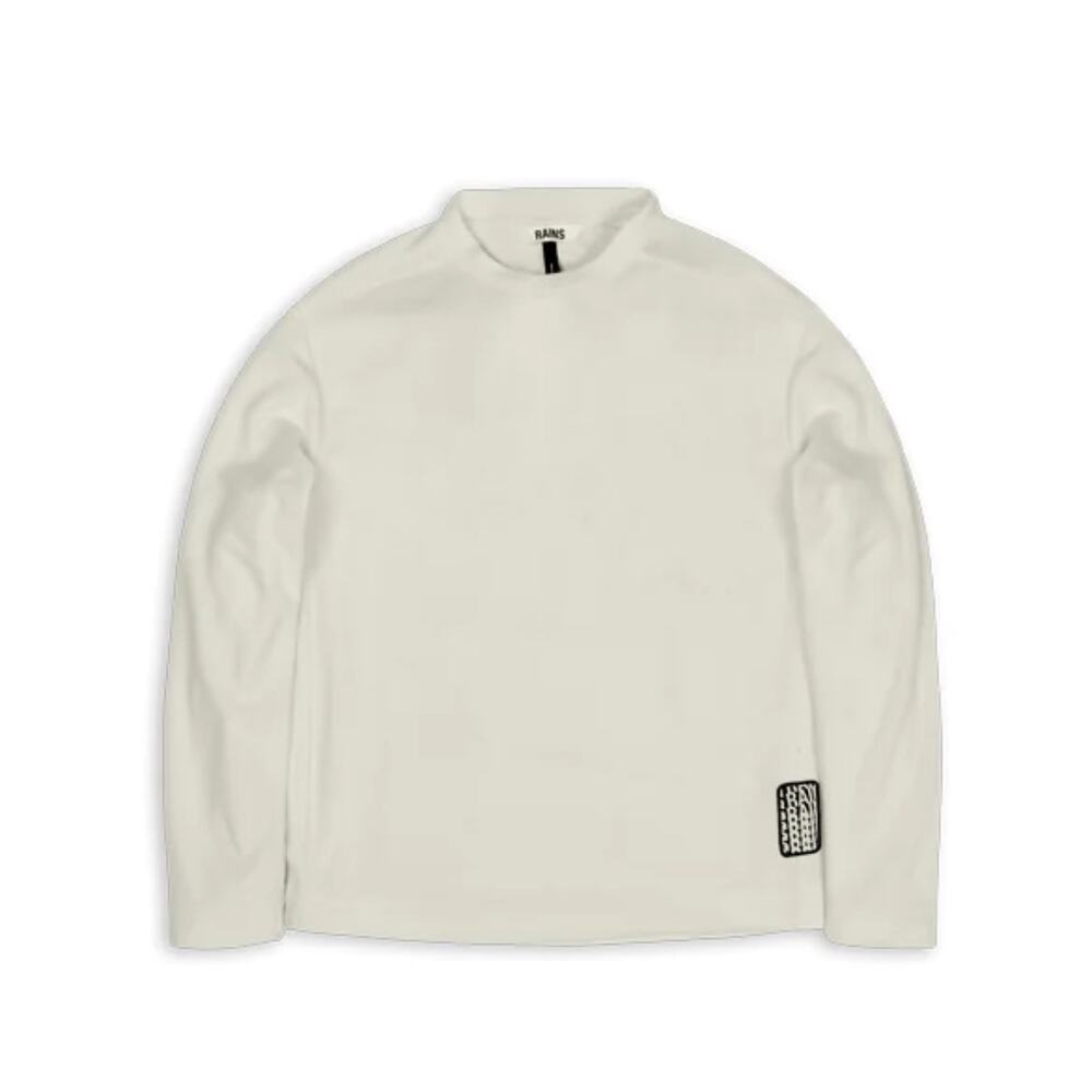 RAINS Fleece Sweatshirt in Fossil Beige Size Large NWT